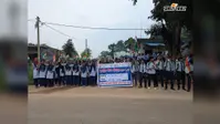 चैनपुर में निकली तिरंगा यात्रा, विद्यार्थियों ने लगाए देशभक्ति के नारे