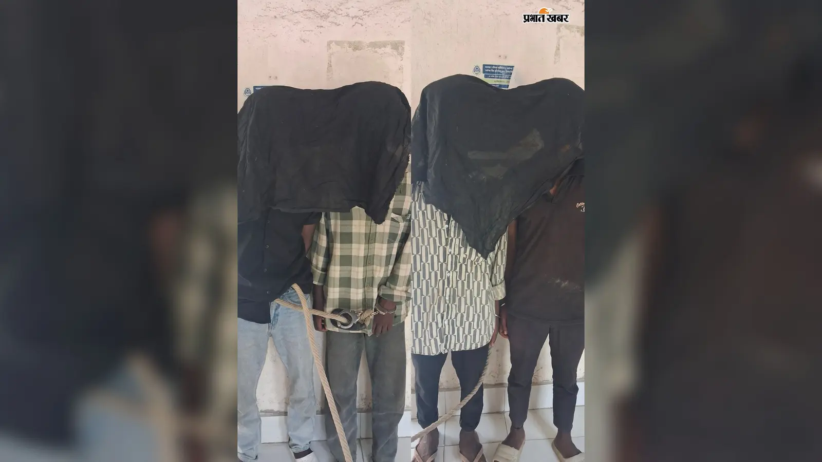 रक्सी पुल लूटकांड का खुलासा, चार अपराधी गिरफ्तार; मोबाइल-चाकू समेत सामान बरामद