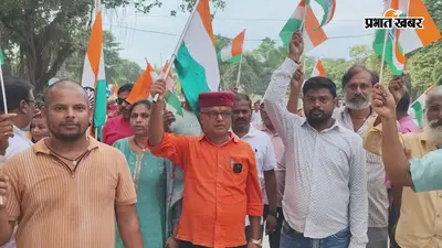 वीरपुर नगर पंचायत की तिरंगा रैली में उमड़ा जनसैलाब, आजीविका महिलाओं ने बढ़ाया अभियान का उत्साह