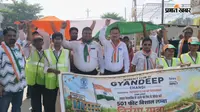 नालंदा में 4 किमी लंबी तिरंगा यात्रा, 541 फीट तिरंगे के साथ उमड़ा जनसैलाब, 500 लोग हुए शामिल