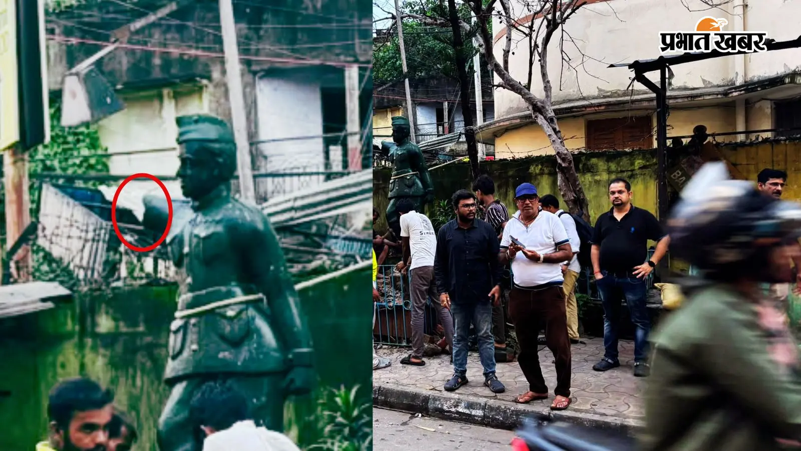 कोलकाता के न्यू अलीपुर में नेताजी सुभाष चंद्र बोस की मूर्ति तोड़ी, इलाके में रोष