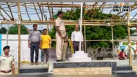 नवादा में स्वतंत्रता दिवस समारोह को लेकर हरिश्चंद्र स्टेडियम में परेड का अंतिम पूर्वाभ्यास