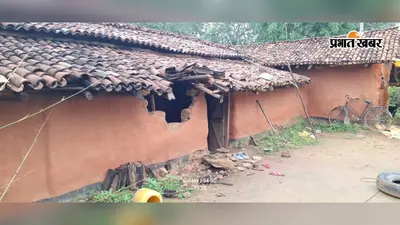 खूंटी में जंगली हाथियों का आंतक, दो किसानों का घर किया क्षतिग्रस्त