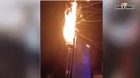 फुलवारी शरीफ में बिजली पोल में लगी भीषण आग, विभाग से नहीं मिली मदद; पुलिस-फायर ब्रिगेड की तत्परता से टाला हादसा