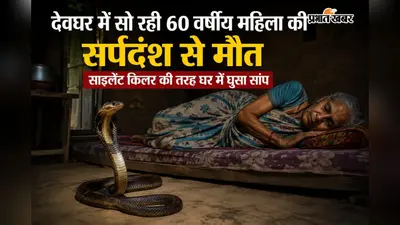 देवघर में सो रही 60 वर्षीय महिला की सर्पदंश से मौत, साइलेंट किलर की तरह घर में घुसा सांप
