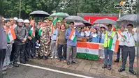 राष्ट्रगान से शुरू हुई हर घर तिरंगा बाइक रैली, सीटीपीएस से मुख्य द्वार तक गूंजे देशभक्ति के नारे