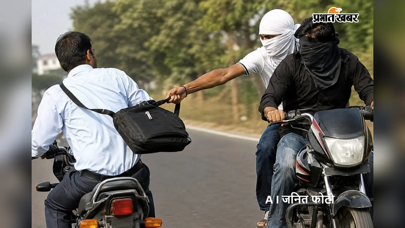 दिनदहाड़े मेडिकल रिप्रेजेंटेटिव से बैग झपटा, बिना नंबर प्लेट की बाइक से फरार बदमाशों की तलाश में जुटी पुलिस