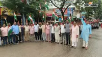 तिरंगा लेकर सड़कों पर उतरे छात्र और भाजपा कार्यकर्ता, देशभक्ति नारों से गूंजा भरनो