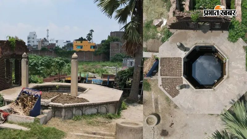 PHOTOS: 800 साल पुरानी बावली पर सूखाए जा रहा है गोबर के उपले, तस्वीरों में देखें संरक्षण का इंतजार कर रहा पटना का यह ऐतिहासिक धरोहर
