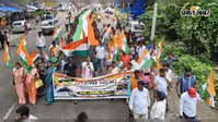 51 मीटर लंबे तिरंगे के साथ निकली भव्य तिरंगा यात्रा, देशभक्ति के रंग में रंगा क्षेत्र