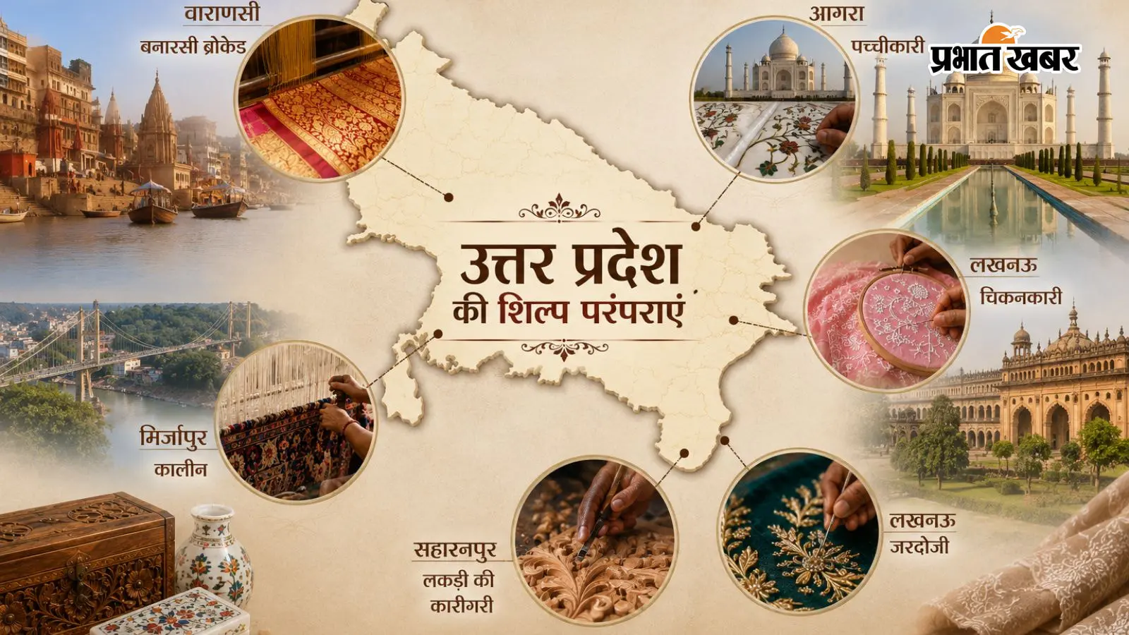 उत्तर प्रदेश की इन मशहूर कलाओं में बसती है सदियों पुरानी विरासत, बनारसी ब्रोकेड से चिकनकारी तक की कहानी
