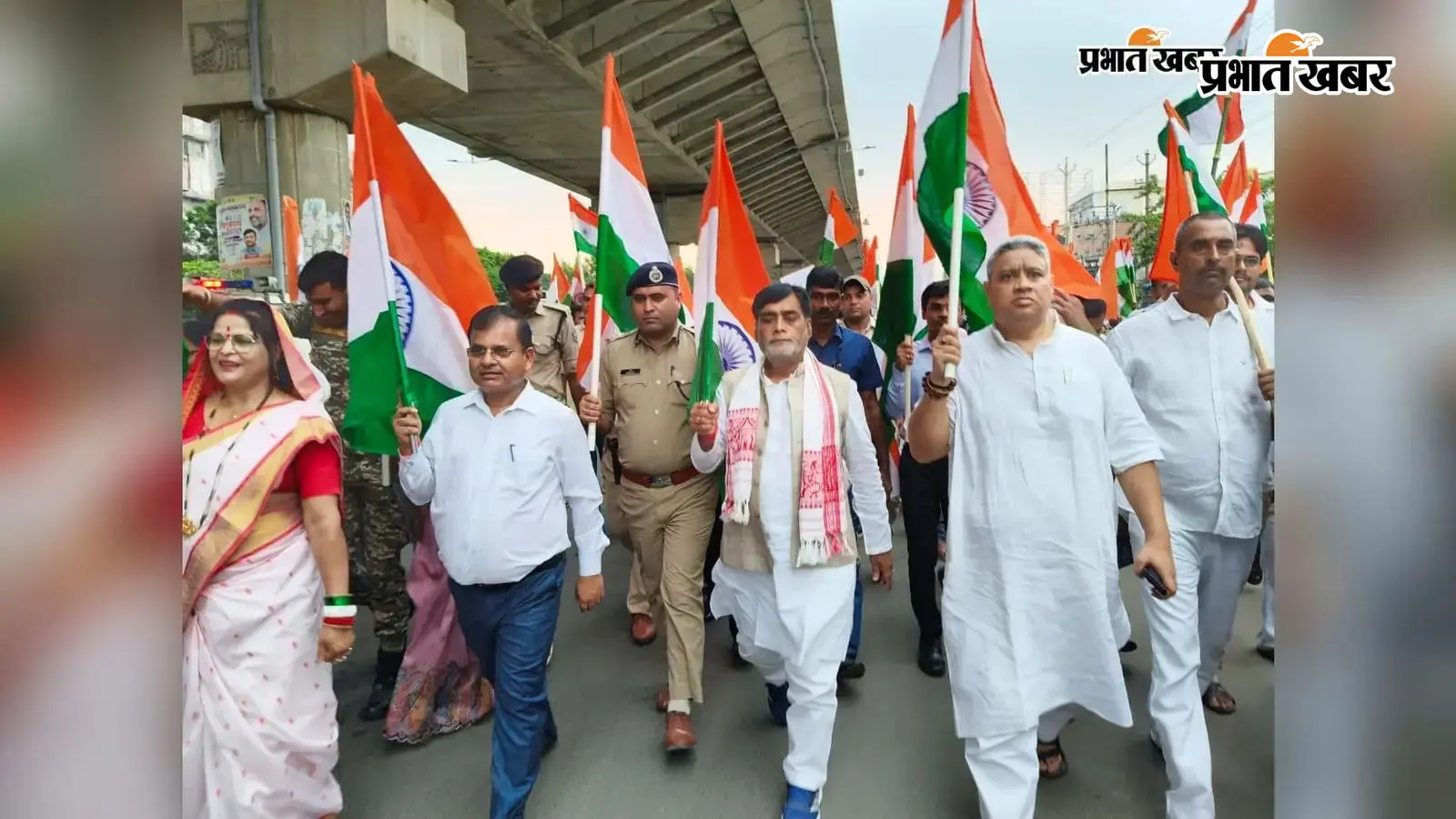 हर घर तिरंगा अभियान के तहत बेगूसराय में निकली भव्य तिरंगा यात्रा