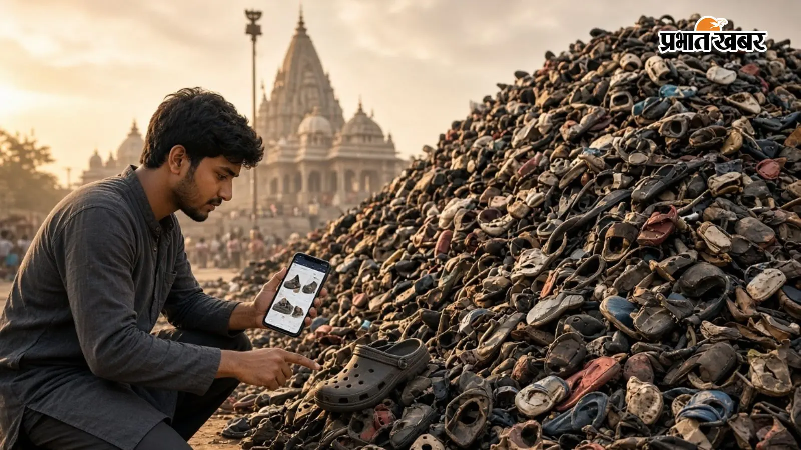 मंदिर में खो गई चप्पल, तो बंदे ने एआई से मांगी मदद, चुटकियों में मिल गई लोकेशन!
