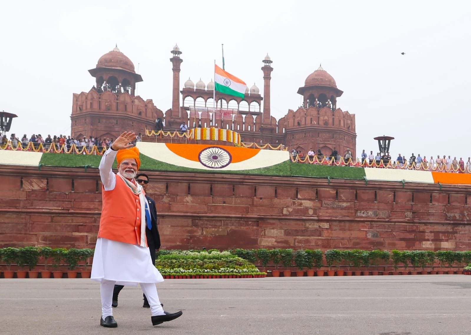 पीएम मोदी की लालकिले की तस्वीर (PC: PM Narendra Modi Facebook)