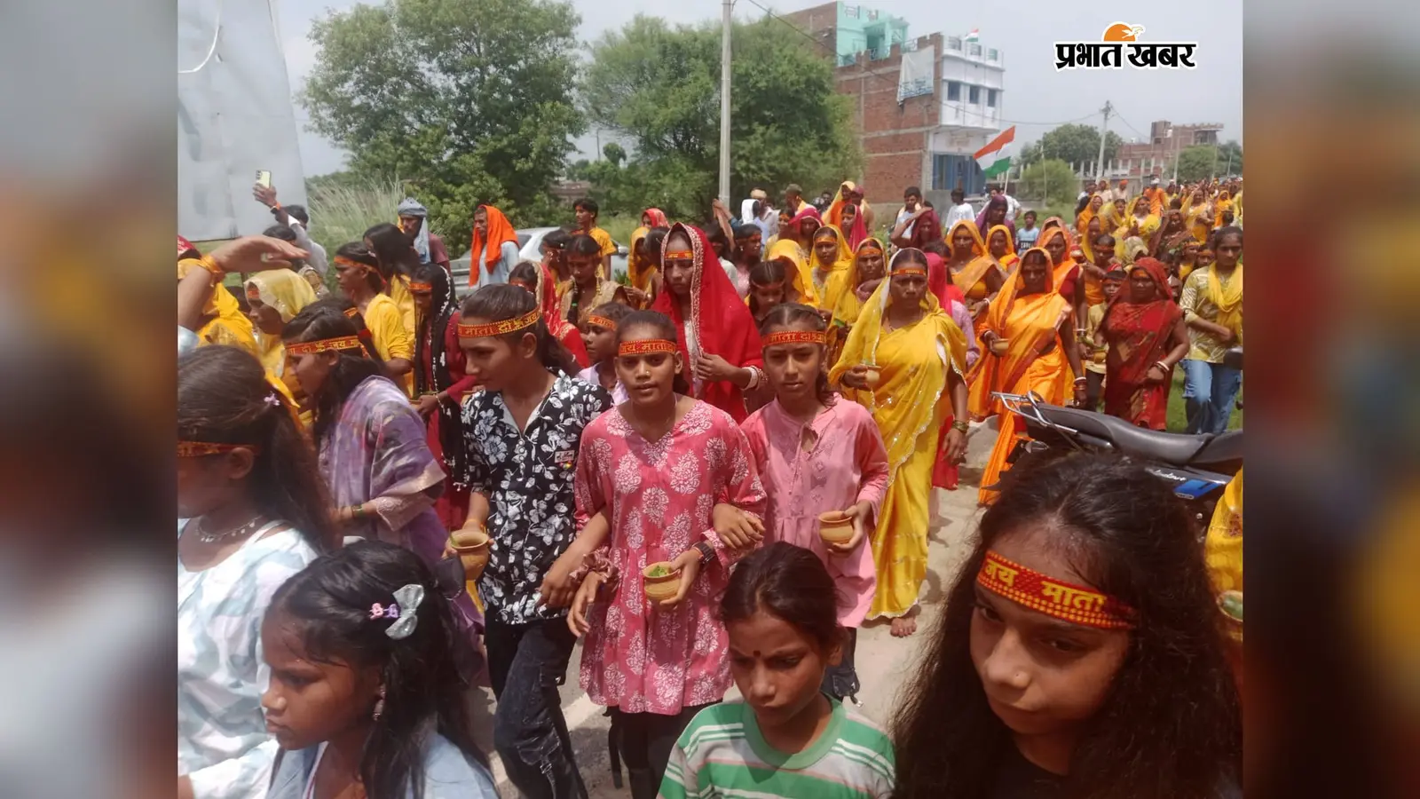'जय श्रीराम' और 'जय हनुमान' के जयकारों से गूंजा हसनपुरा, हनुमत प्राण प्रतिष्ठा को लेकर 2500 श्रद्धालुओं ने निकाली भव्य कलश यात्रा
