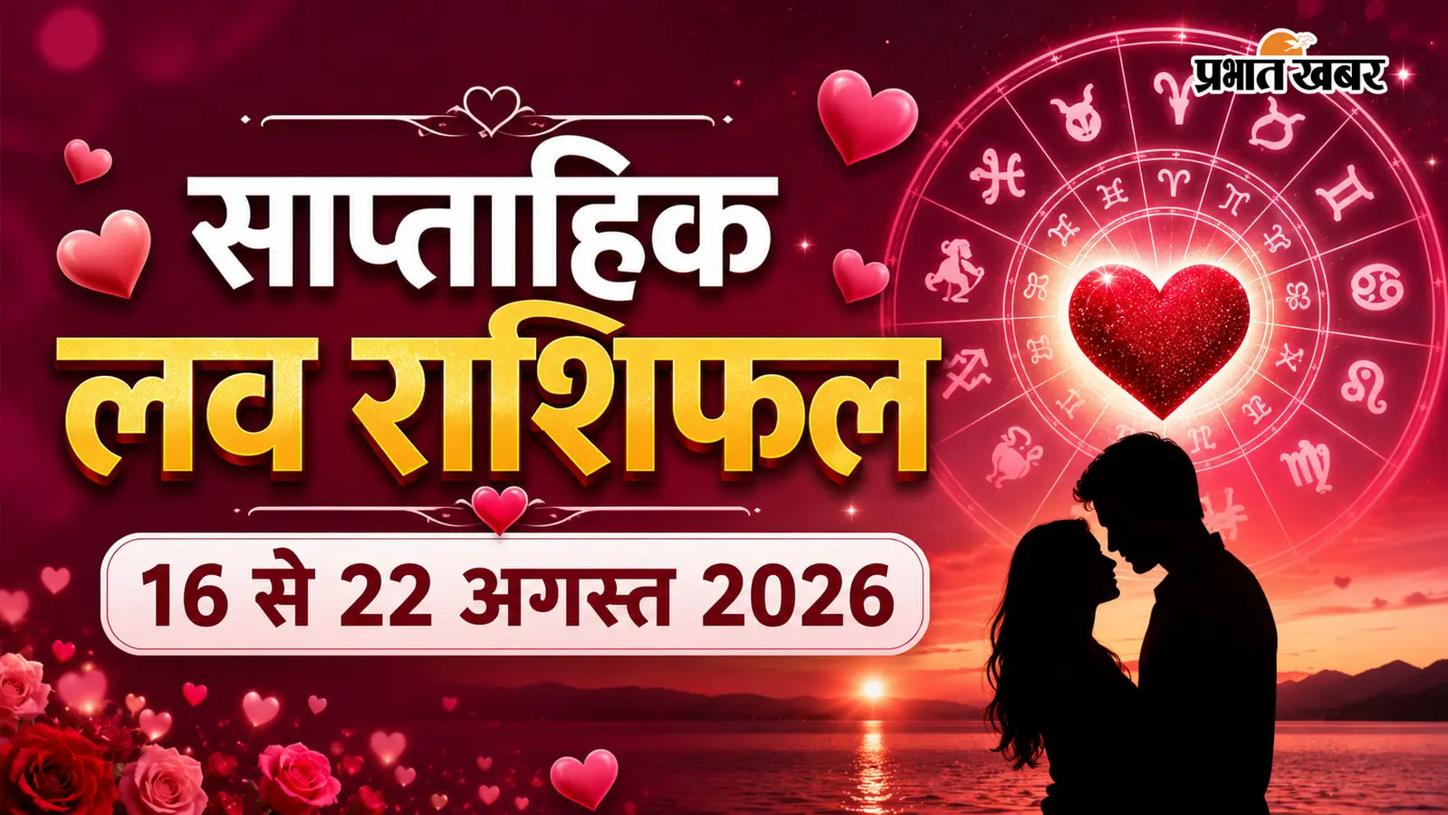 सप्ताहिक लव राशिफल: रोमांस की बारिश या गलतफहमी का जहर? 16-22 अगस्त के बीच इन राशियों की लव लाइफ लेगी डरावना मोड़!