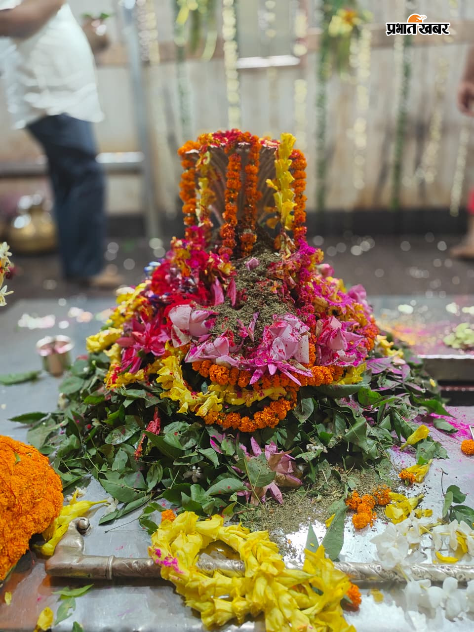 बासुकिनाथ मंदिर में श्रद्धालुओं की भीड़, कतारबद्ध श्रद्धालु, महादेव का श्रृंगार दर्शन | Prabhat Khabar Network