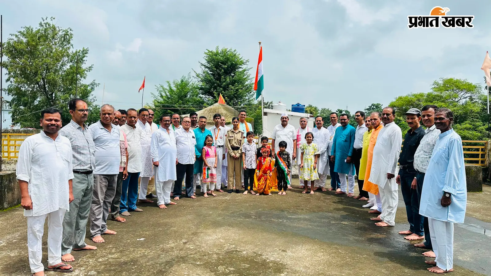 भाऊराव देवरस स्मृति न्यास भवन में धूमधाम से मना स्वतंत्रता दिवस