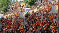 बोल बम के जयकारों से गूंजा मुजफ्फरपुर, रामदयालु एनएच पर उमड़ी कांवरियों की भारी भीड़
