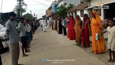 शराबबंदी के समर्थन में ग्रामीणों नें बनाया मानव शृंखला, हो रही हर तरफ चर्चा