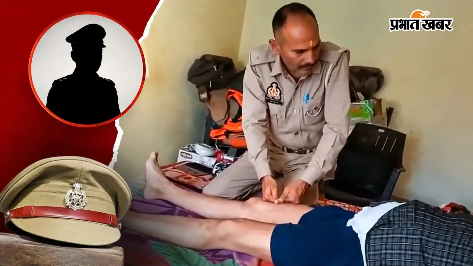 UP पुलिस का वर्दी पहना सिपाही कर रहा SDM के ड्राइवर के पैर की मालिश, वायरल वीडियो से कानपुर में बढ़ी हलचल