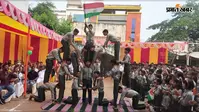 रोहतास: राजेंद्र विद्यालय में देशभक्ति की रंगारंग प्रस्तुति, पीटी डिस्प्ले और पिरामिड ने मोहा सबका मन