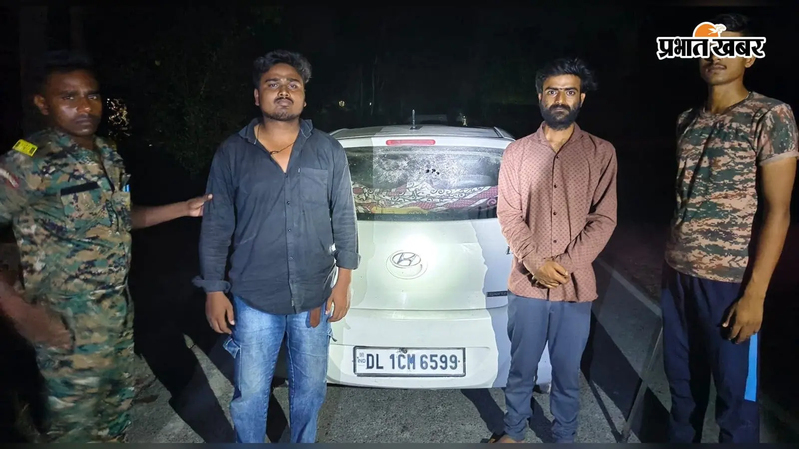 गोपालगंज के भोरे में 315 लीटर शराब के साथ दो तस्कर गिरफ्तार, बाइक और कार जब्त