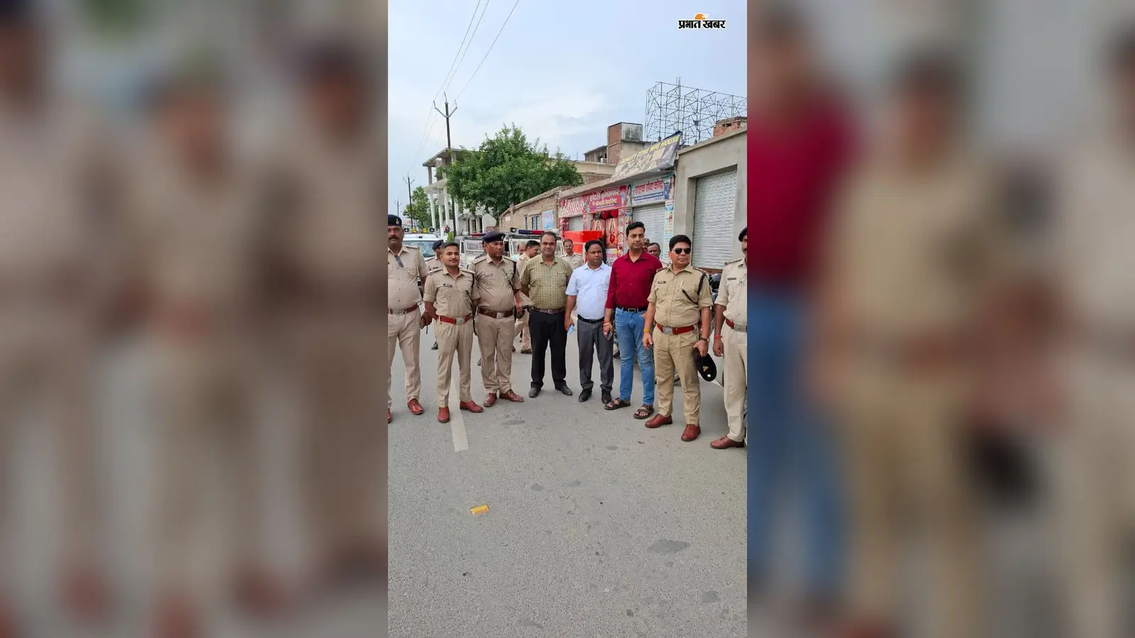 महावीरी झंडा जुलूस को लेकर शहर में पुलिस-प्रशासन का फ्लैग मार्च, ड्रोन और CCTV से होगी निगरानी