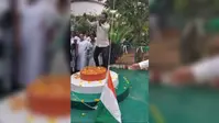 सीएचसी गावां में ध्वजारोहण के दौरान अव्यवस्था, तिरंगा नीचे गिरने का वीडियो वायरल