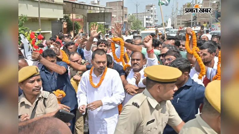 लखीसराय में स्वास्थ्य मंत्री निशांत कुमार का जदयू कार्यकर्ताओं ने किया भव्य स्वागत