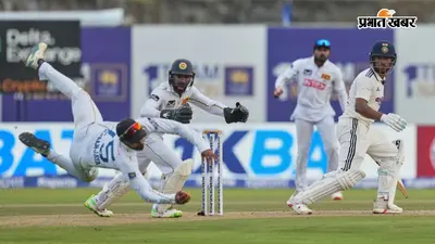 VIDEO: एज एंड टेकन... धनंजय डी सिल्वा का हैरतअंगेज कैच, ध्रुव जुरेल को 51 रन पर भेजा पवेलियन