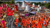 श्रावणी मेले की तीसरी सोमवारी पर नाग पंचमी और संक्रांति के विशेष संयोग पर बाबा वैद्यनाथ को जल अर्पित करने का गजब उत्साह