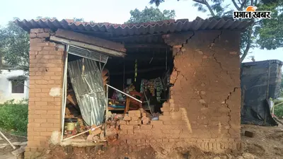 बगोदर में हाथियों का उत्पात, होटल का गेट-खिड़की तोड़ी; मकई समेत कई फसलें रौंदी