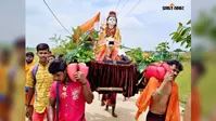 नंदी पर सवार भोलेनाथ, कांवरिया पथ पर छा गई कोलकाता की अनोखी कांवर
