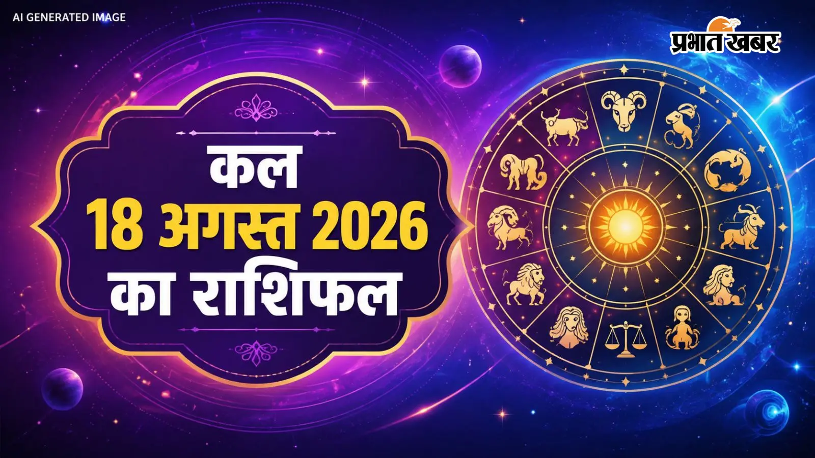 कल का राशिफल: 18 अगस्त 2026 को ग्रहों का बड़ा उलटफेर! जानिए आपकी राशि के लिए करियर, धन और परिवार में क्या लेकर आ रहा है नया दिन