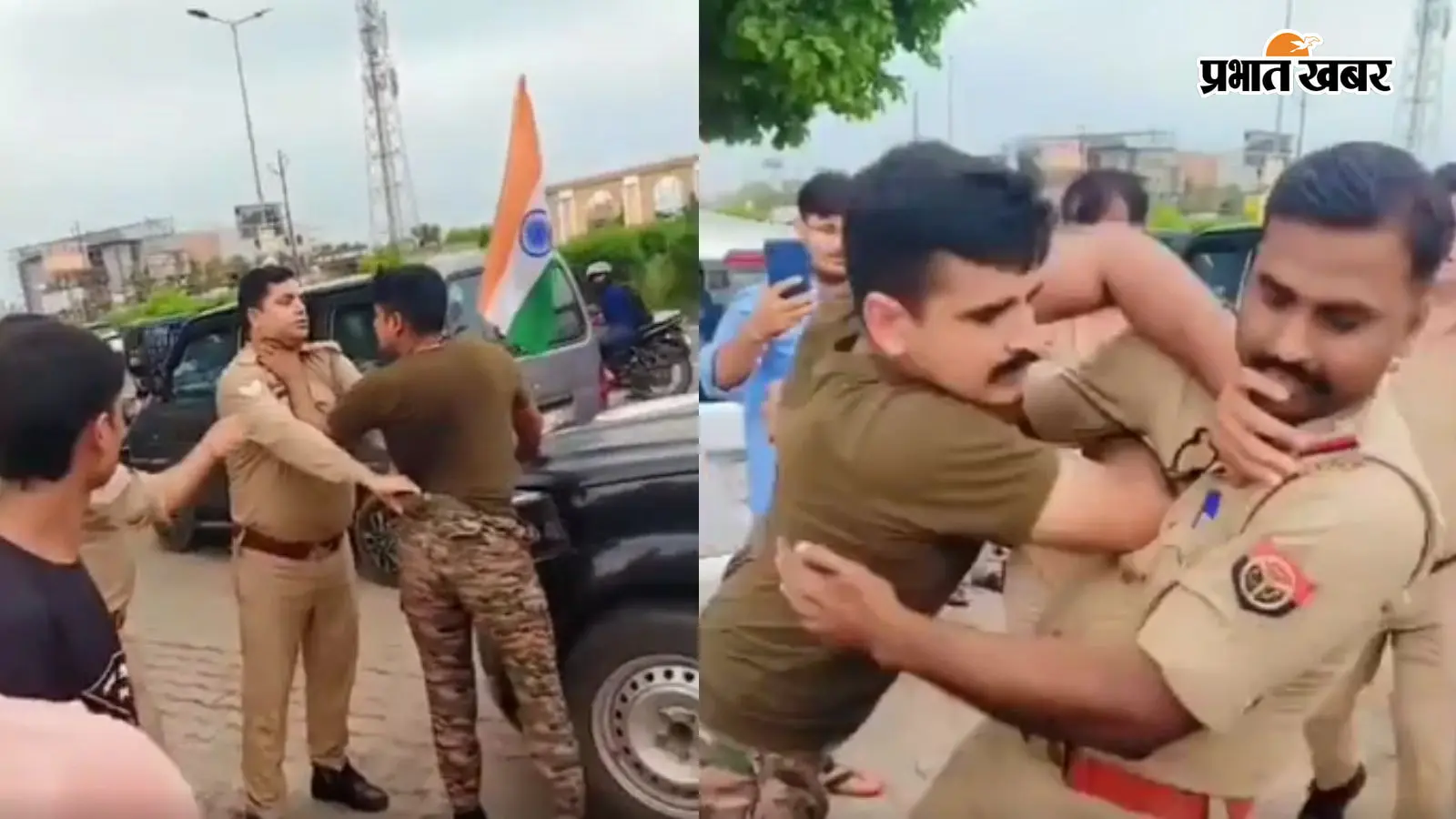 "खाकी का ख़ौफ़ ख़त्म!" मेरठ में नशे में धुत अग्निवीर ने दारोगा का गला दबाया, सिपाही की वर्दी फाड़ी..सड़क पर मचाया तांडव