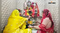 गढ़वा में गायत्री शक्तिपीठ में श्रद्धालुओं ने किया महारुद्राभिषेक व दुग्धाभिषेक