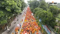 30 हजार शिवभक्तों से गूंज उठा जमशेदपुर, हर-हर महादेव के जयकारों से गेरुआमय हुआ शहर