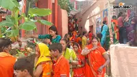 अशोक धाम भगदड़ के बाद अजगैबीनाथ मंदिर में बढ़ी सुरक्षा, 50 हजार से अधिक श्रद्धालुओं ने किया जलाभिषेक