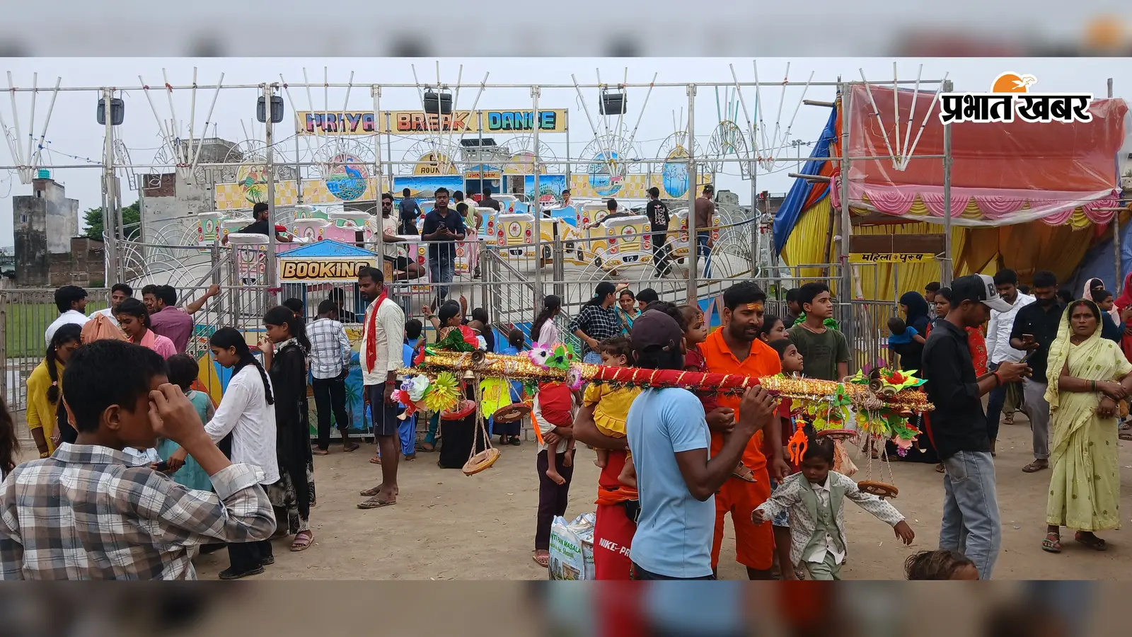 रामनगर के सावन मेले में उमड़ी भीड़, ब्रेक डांस और ड्रैगन ट्रेन बने आकर्षण का केंद्र