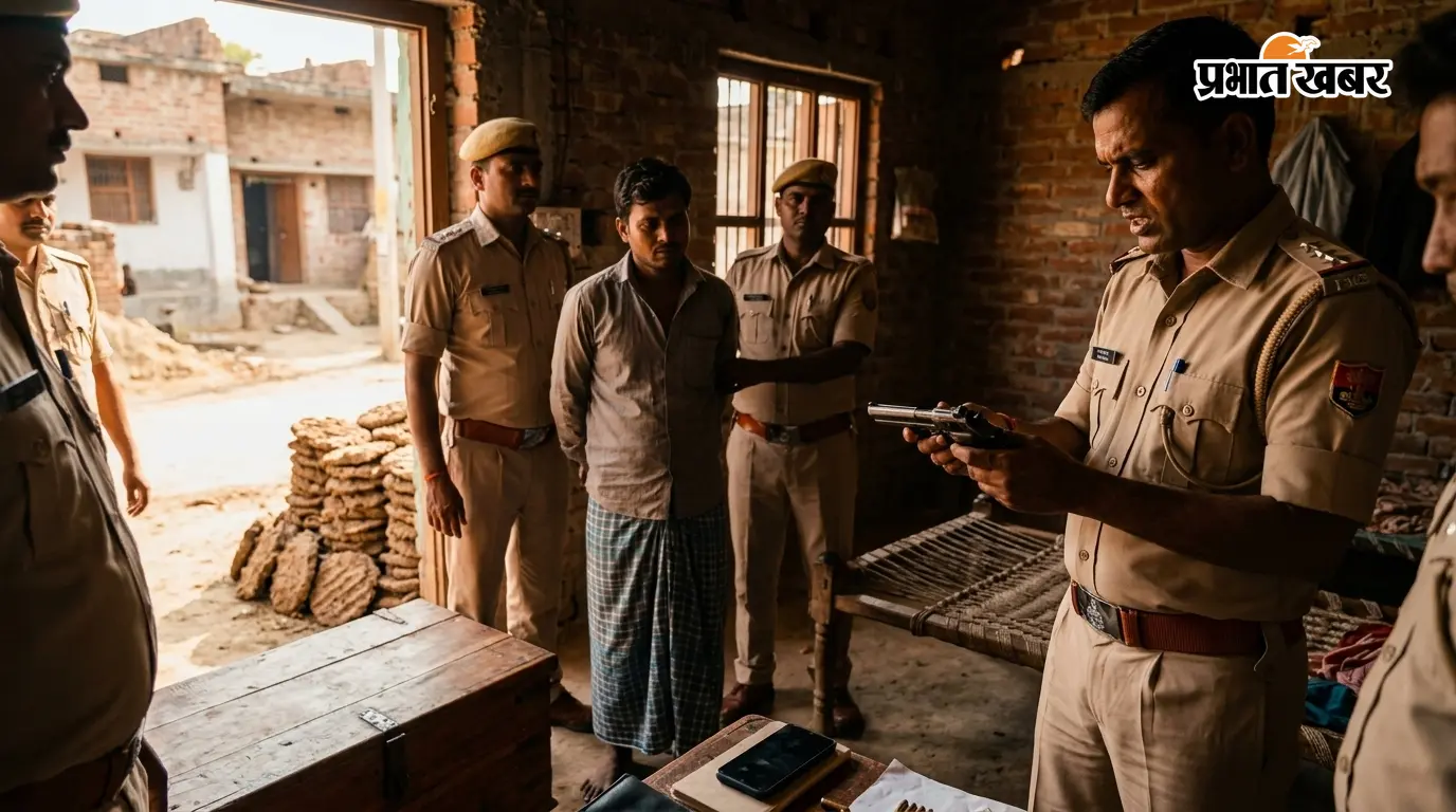 कैमूर: सोशल मीडिया पर हथियार लहराने का वीडियो वायरल, मोहनिया पुलिस ने घर पर मारा छापा, हथियार बरामद