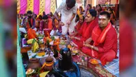 सारण: गड़खा में महा रुद्राभिषेक को लेकर निकली भव्य कलश यात्रा, गंगा जल लेकर पहुंचे सैकड़ों श्रद्धालु