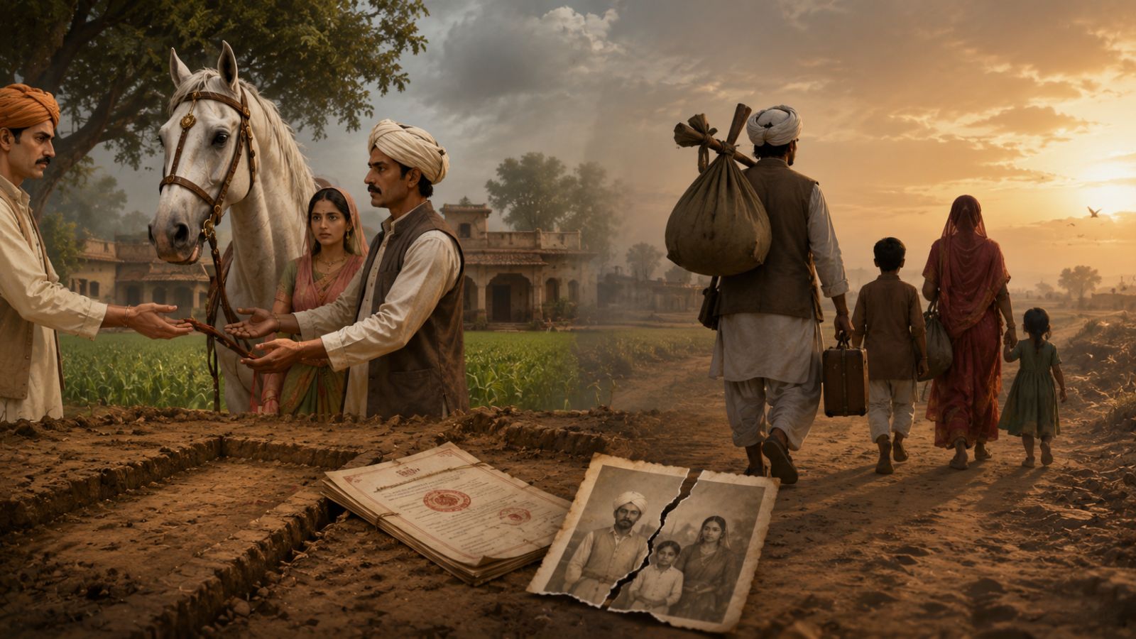 जमीन छूटी तो गांव भी छूट गया, पीढ़ियों तक चली आई परंपरा (AI)