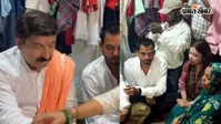 बेलौटी पहुंचे सांसद मनोज तिवारी ने जाना पीड़ित परिवार का हाल, भरत भूषण तिवारी की बहन ने बांधी राखी