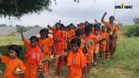 बाल कावंरियो ने किया शिव मंदिर मे जलाभिषेक