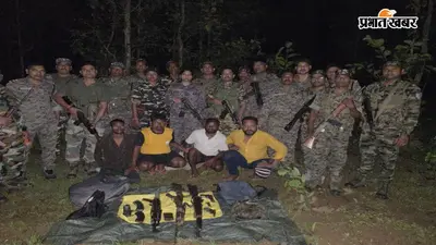 जेजेएमपी के खिलाफ गुमला पुलिस की कार्रवाई, पांच लाख का इनामी उग्रवादी समेत चार गिरफ्तार, AK-56 व SLR बरामद