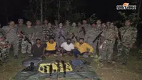 जेजेएमपी के खिलाफ गुमला पुलिस की कार्रवाई, पांच लाख का इनामी उग्रवादी समेत चार गिरफ्तार, AK-56 व SLR बरामद