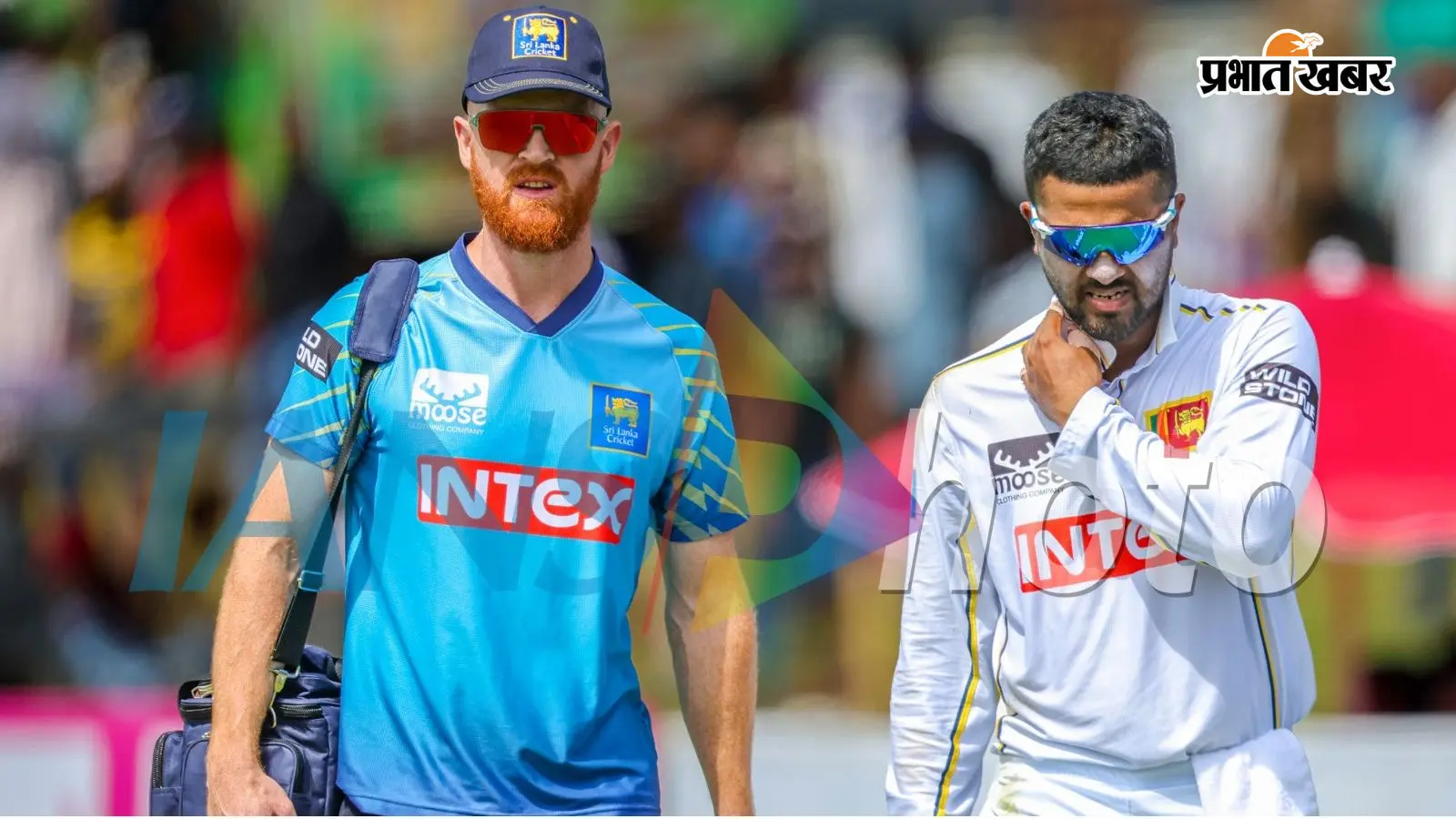गॉल टेस्ट में श्रीलंका के लिए आई बुरी खबर, फील्डिंग के दौरान इस सीनियर खिलाड़ी को ले जाया गया अस्पताल