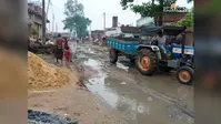 कैमूर-रोहतास को जोड़ने वाली गोलउडीह-डीहरा सड़क बदहाल, ग्रामीण परेशान और स्कूली बच्चों को हो रही परेशानी