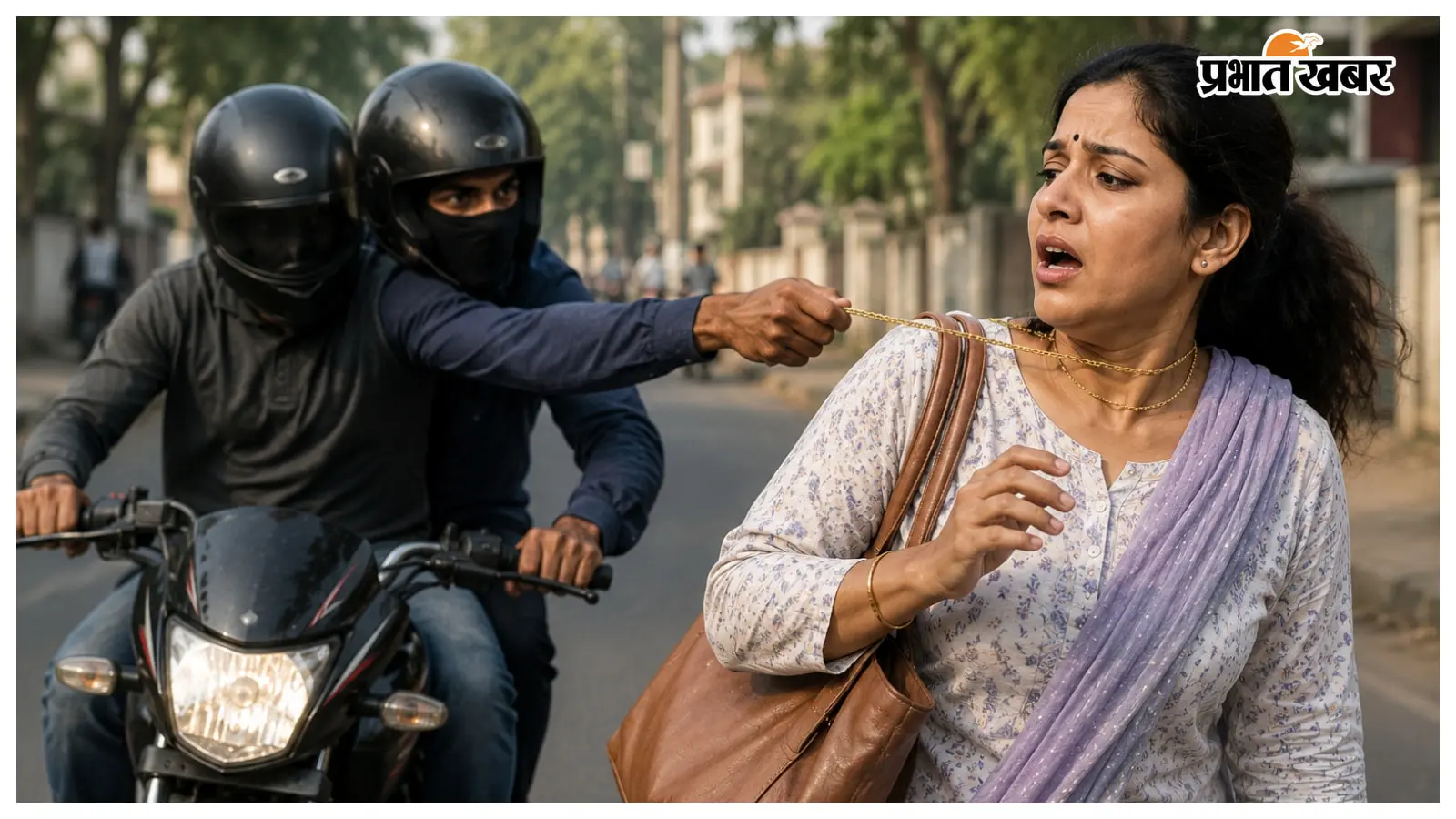 सीतामढ़ी: शिक्षिका के गले से सोने की चेन झपटकर बाइक सवार बदमाश फरार